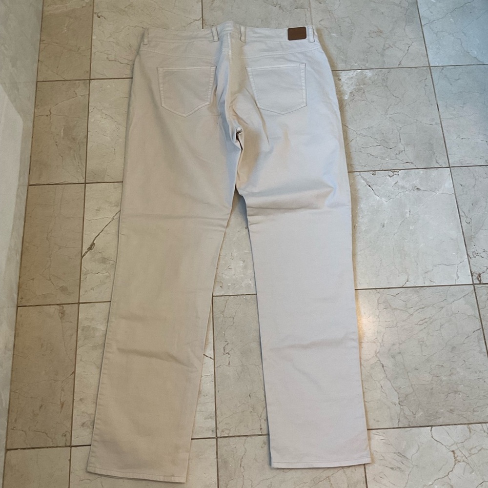 Peter Millar Five-Pocket Pant, Chinos, Cream, Men’s Size 38 x 34 - Picture 7 of 12
